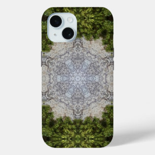Coque Pour iPhone 15 Green Moss & Earth Nature Art