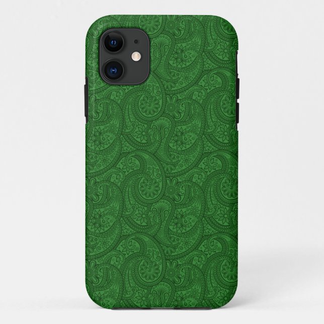 Coques Case-Mate iPhone Green Paisley (Dos)