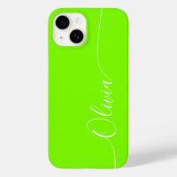 Green White Elegant Calligraphie Nom du script