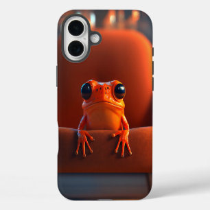 Coques iPhone 16 Plus Grenouille orange