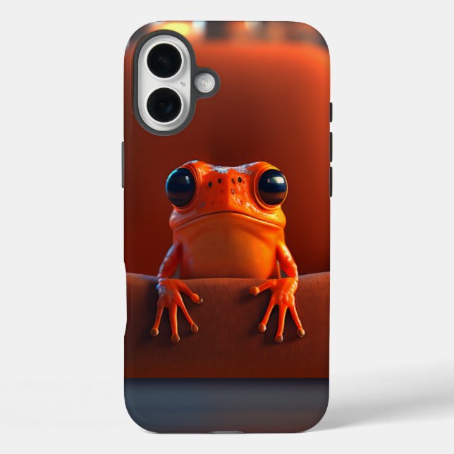 Coques Case-Mate iPhone Grenouille orange (Verso)