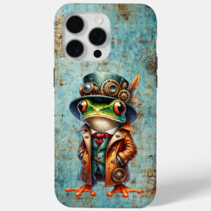 Coque iPhone 15 Pro Max Grenouille Steampunk