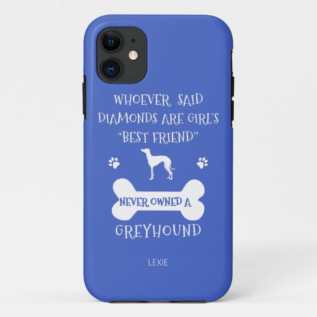 Coques Case-Mate iPhone Greyhounds est le meilleur ami d'une fille (Dos)
