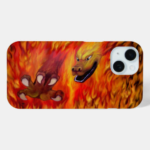 Coque Pour iPhone 15 Griffe de dragon rouge