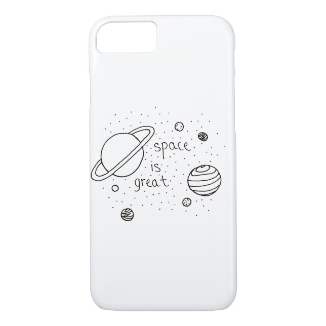 Coques Case-Mate iPhone Griffonnage de l'espace (Dos)