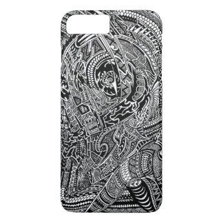 Coques Pour iPhone Griffonnage fou tribal abstrait tiré par la main