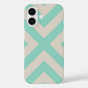 Coques iPhone 16 Grille Chevron moderne