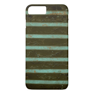 Coque iPhone 8 Plus/7 Plus Grille contemporaine d'air de turquoise