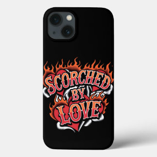 Case-Mate iPhone Case Grillé par l'amour des coeurs enflammés