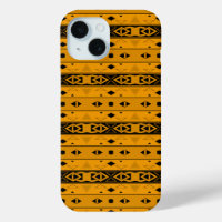Grilles et formes géométriques jaune noir