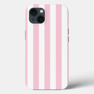 Case-Mate iPhone Case Grilles Verticales Bébé Rose Et Blanc Gratté