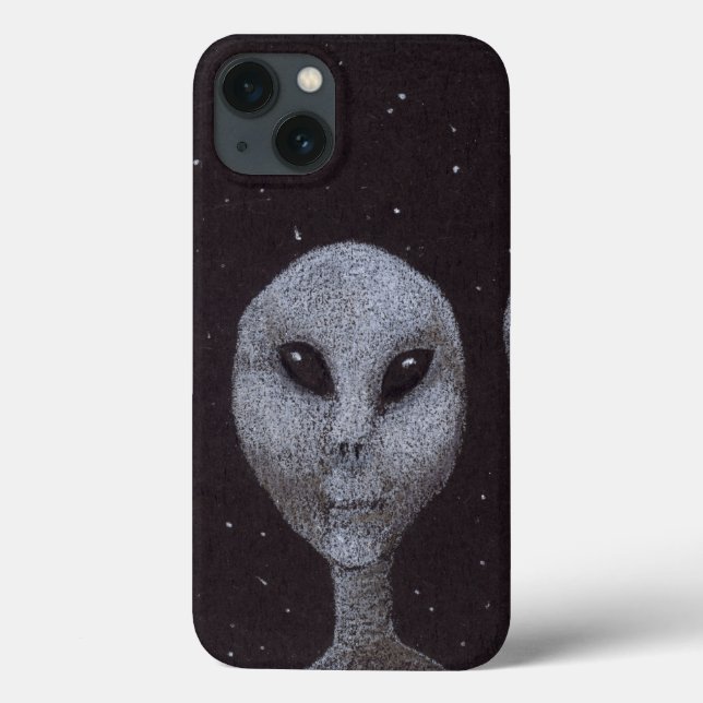 Coques Case-Mate iPhone Gris Alien (Verso)