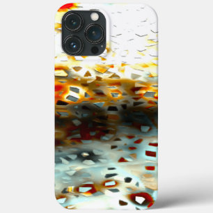 Case-Mate iPhone Case Gris de mosaïque jeté sur la texture grise et cora
