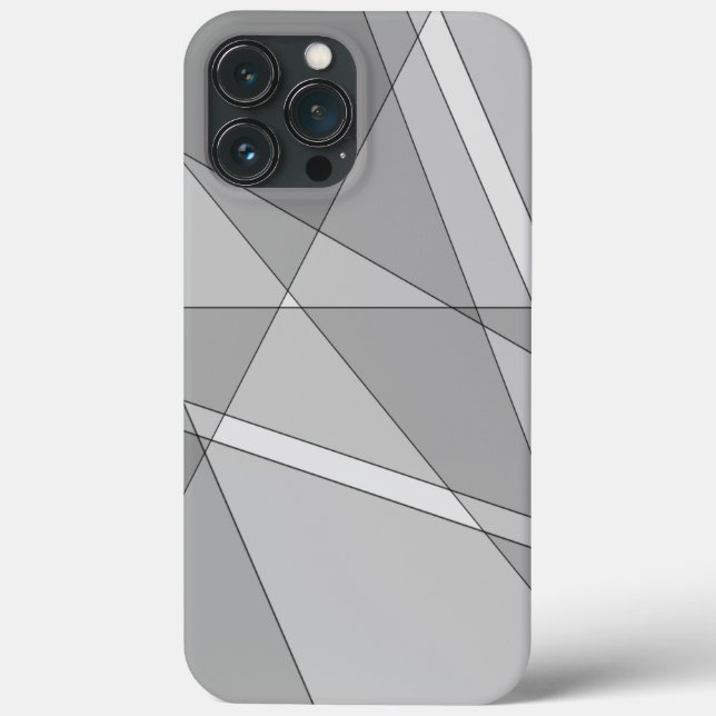 Coques Case-Mate iPhone Gris géométrique (Verso)