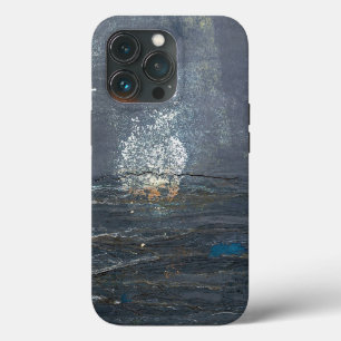 Case-Mate iPhone Case Gris gris et bleu en relief et Abstrait