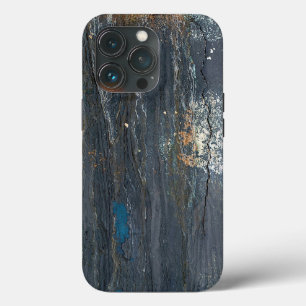 Case-Mate iPhone Case Gris gris et bleu en relief et Abstrait