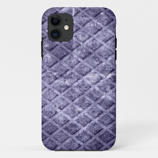 Coques Case-Mate iPhone Gris grunge diamant rouille métal (Dos)
