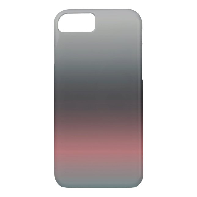 Coques Case-Mate iPhone Gris, rose, dégradé noir, Ombre. (Dos)