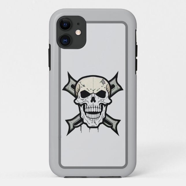 Coques Case-Mate iPhone "Gritty Graphics : Bold Skull Design" (Dos)