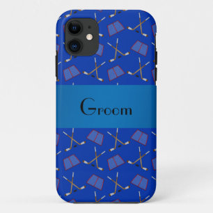 Etui iPhone Case-Mate Groom cadeaux motif de hockey bleu