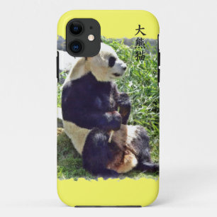 Case-Mate iPhone Case Gros Panda Mignon avec des feuilles de bambou savo