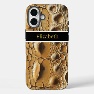 Coques iPhone 16 Plus Gros plan de la texture délicate de serpent