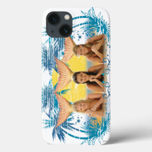 iPhone 13 Case Group Blue Palm Tree Graphic