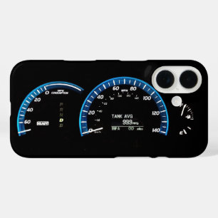 Coques iPhone 16 Groupe d'instruments de voiture hybride