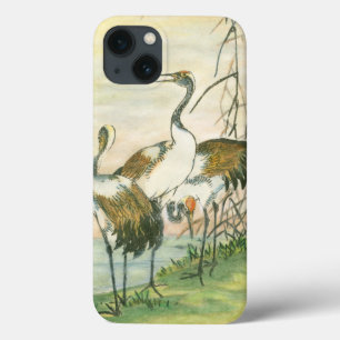 iPhone 13 Case Grues orientales par l'eau