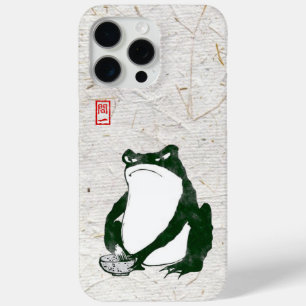 Coque iPhone 15 Pro Max Grumpy Grenouille japonaise crapaud 19ème siècle