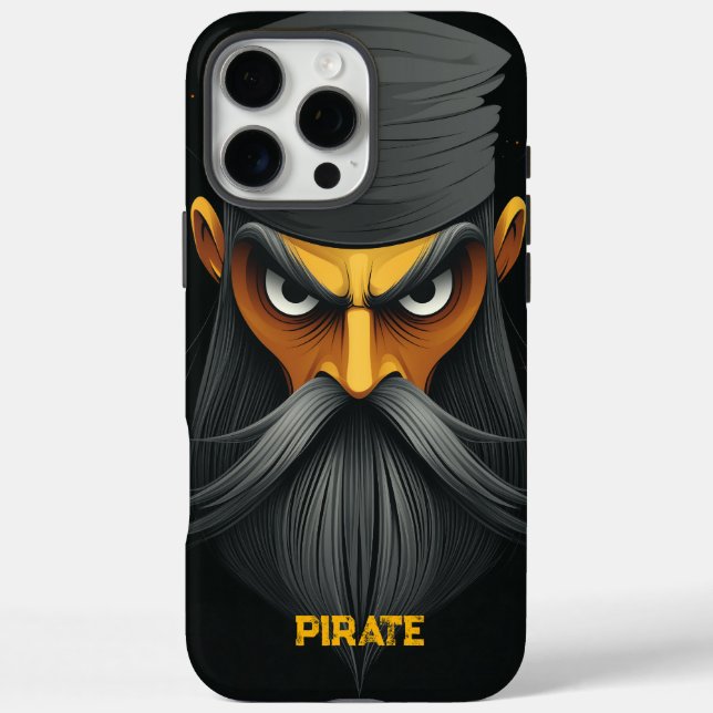 Coques Case-Mate iPhone Grumpy Pirate Portrait (Verso)