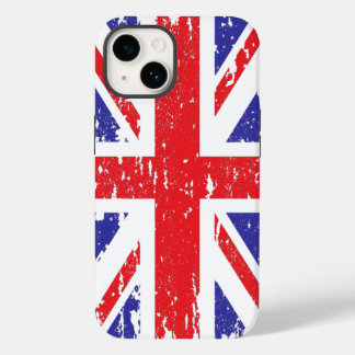 Coque Pour iPhone 14 Grunge Distressed UK Royaume-Uni