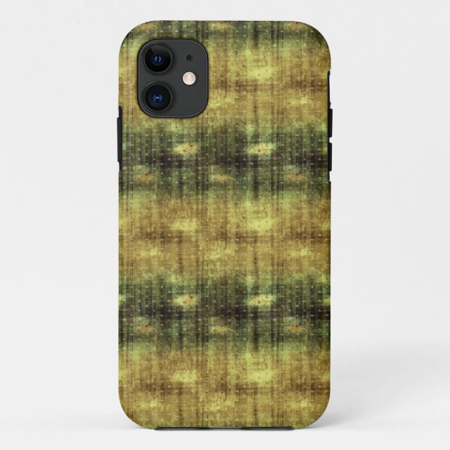 Coques Case-Mate iPhone Grunge Green Gold (Dos)