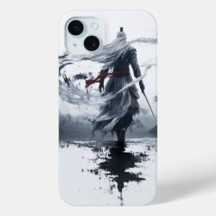 Coque iPhone 15 Mini Guerrier en Action – Art Épique et Dynamique ⚔️🔥