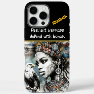 Coques iPhone 16 Pro Max Guerrier plumé avec un aigle royal