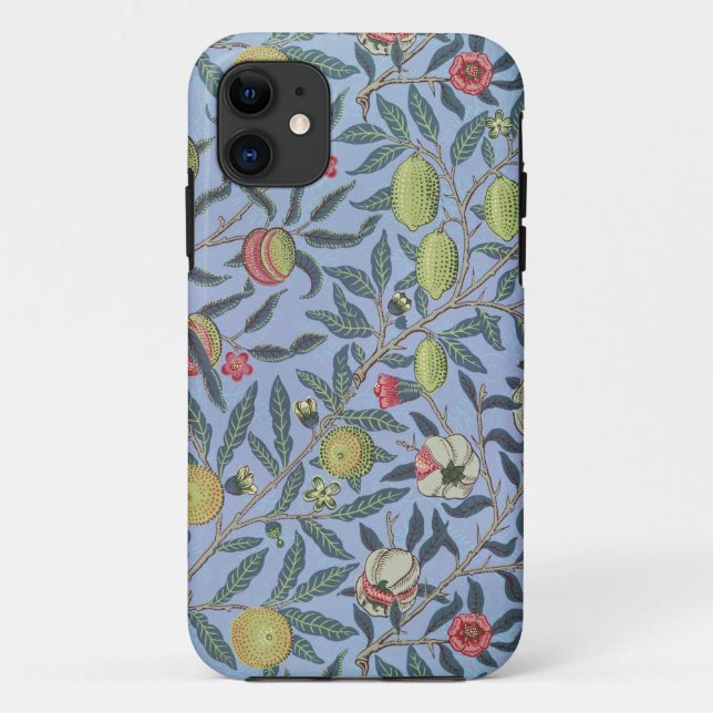 Coques Case-Mate iPhone Guillaume Morris Fruit Pomegranate Blue Orament (Dos)