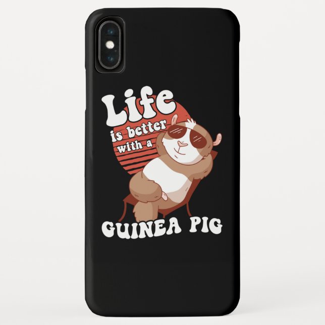 Coques Case-Mate iPhone Guinée Cochon Chilling La vie mieux (Dos)