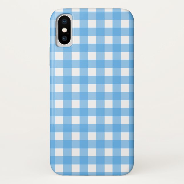Coques Case-Mate iPhone Guingan de bleu de ciel (Dos)