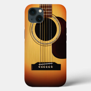 Etui iPhone 13 Guitare acoustique Sunburst