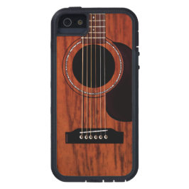 Coque Case-Mate Pour iPhone Guitare acoustique supérieure d'acajou