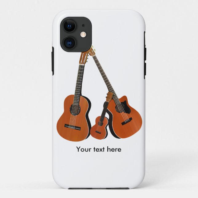 Coques Case-Mate iPhone Guitare acoustique Ukulele et basse acoustique (Dos)