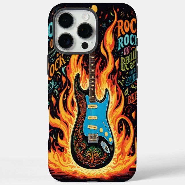 Coques Case-Mate iPhone Guitare électrique étincelle une créativité éclata (Verso)