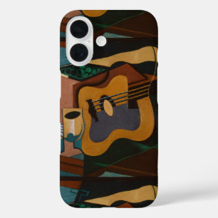 Coques iPhone 16 Guitare Et Vin Peinture Abstraite