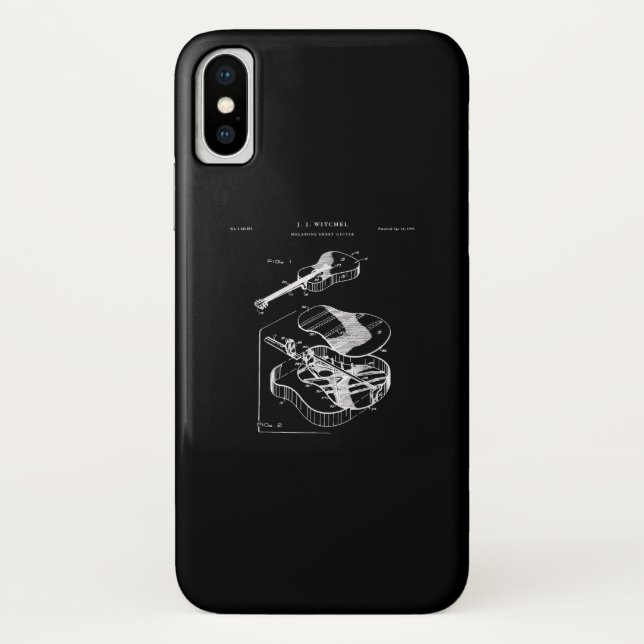 Coques Case-Mate iPhone Guitare Lover | Martin Guitare Brevet (Dos)