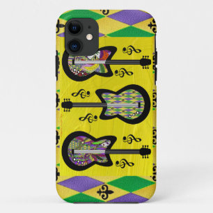 Coque Case-Mate Pour iPhone Guitares Colorées de Mardi Gras