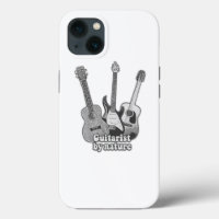 Guitariste par nature. vintage guitare noire et bl