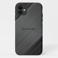 Gunmetal Grey Texture Design Nom personnalisé