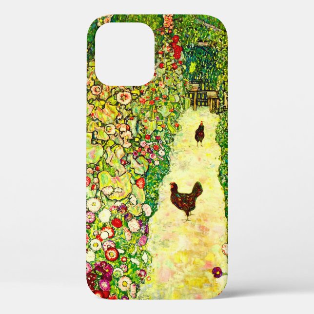 Coques Case-Mate iPhone Gustav Klimt Garden with Chickens (Verso)