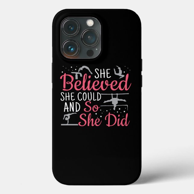 Coques Case-Mate iPhone Gymnastique féminine - Elle Croyait Qu'Elle Pourra (Verso)