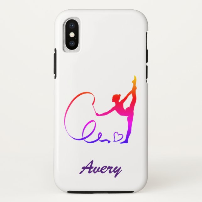 Coques Case-Mate iPhone Gymnastique rythmique arc-en-ciel (Dos)